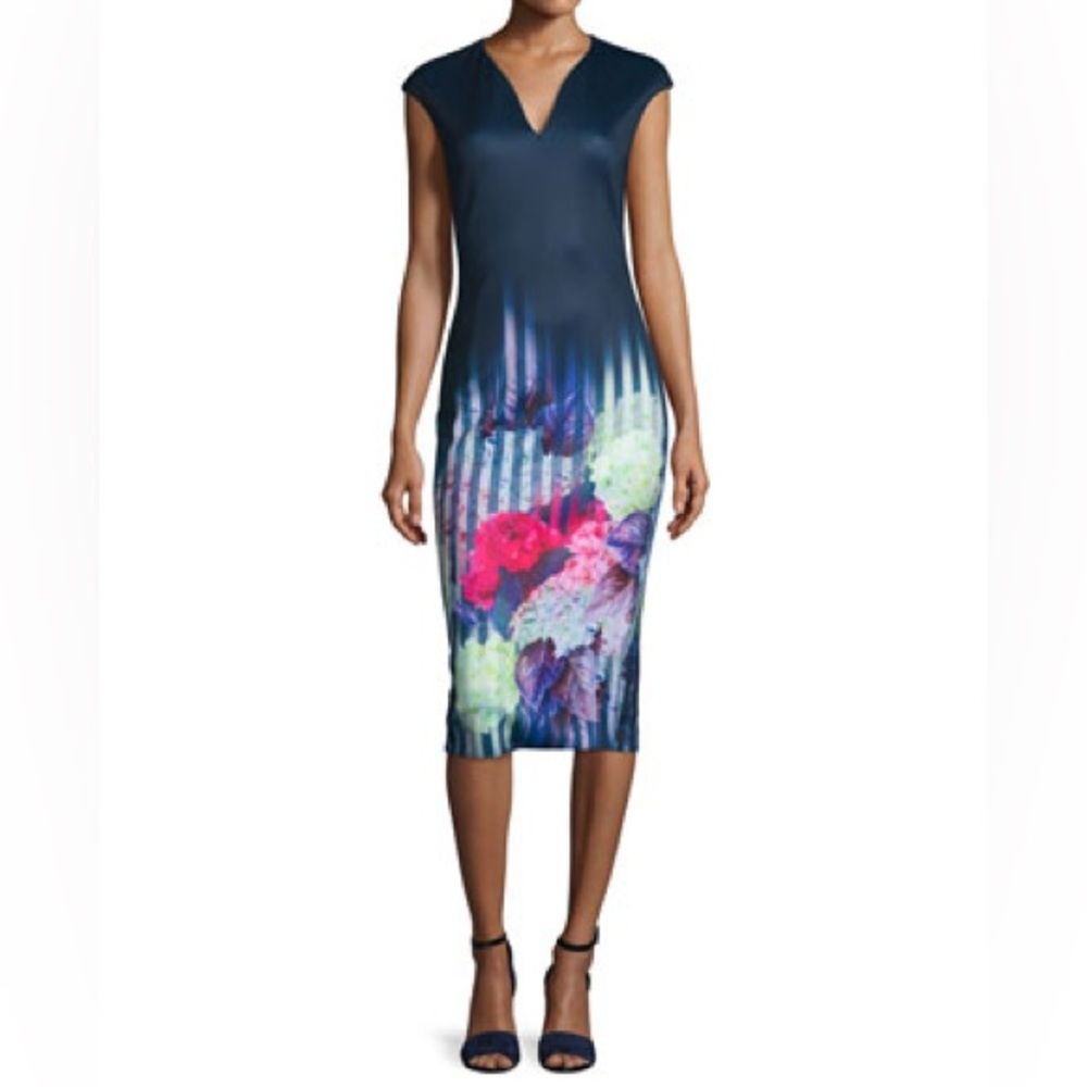 Ted Baker Rimena Vespera Hydrangea Haze Midi Pencil Dress